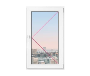 Одностворчатое окно Rehau Delight Decor 550x550 - фото - 1